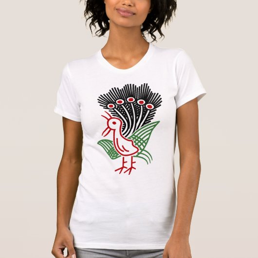 麻雀牌 1索 イーソウロゴのみ-01 T-SHIRT (Voorkant)