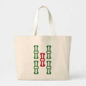 麻雀牌 5索 / FIVE OF BAMBOOS -MAHJONG TILE- GROTE TOTE BAG (Voorkant)