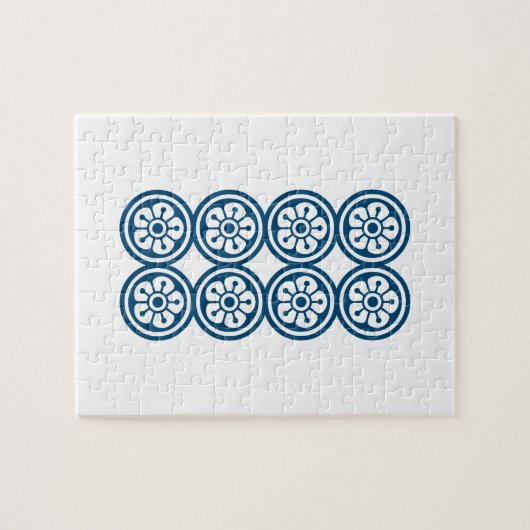 麻雀牌 8筒 / EIGHT OF CIRCLES -MAHJONG TILE- LEGPUZZEL (Horizontaal)