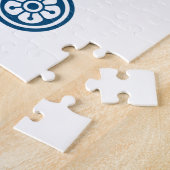 麻雀牌 8筒 / EIGHT OF CIRCLES -MAHJONG TILE- LEGPUZZEL (Zijkant)