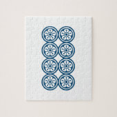 麻雀牌 8筒 / EIGHT OF CIRCLES -MAHJONG TILE- LEGPUZZEL (Verticaal)