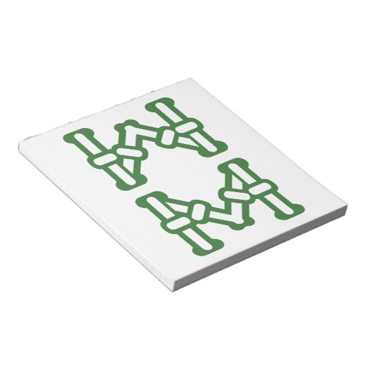 麻雀牌 8索 / EIGHT OF BAMBOOS -MAHJONG TILE- NOTITIEBLOK (Schuin)