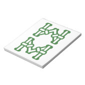 麻雀牌 8索 / EIGHT OF BAMBOOS -MAHJONG TILE- NOTITIEBLOK (Linkerzijde)