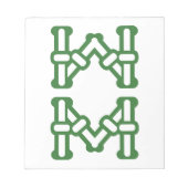 麻雀牌 8索 / EIGHT OF BAMBOOS -MAHJONG TILE- NOTITIEBLOK (Voorkant)