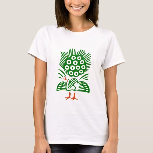 麻雀Tシャツ「イーソー」 1Bamboo T-shirt (Voorkant)