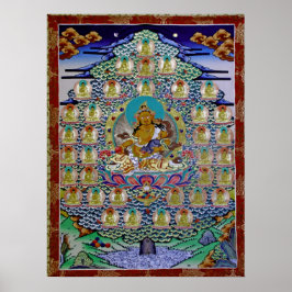 黃 神35佛Yellow Jambhala n 35 Buddhas Poster