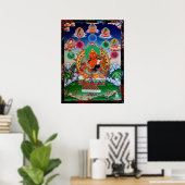 黃 財 神5 Buddha Mantra Yellow Jambhala Poster (Thuiskantoor)