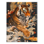 黄金の虎が幸運をもたらす／Golden tiger brings good luck. Foto Afdruk (Voorkant)