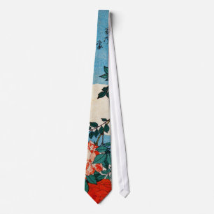 黄 と 薇, 北 gele vogel en Roos, Hokusai, Ukiyo-e Stropdas