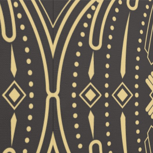 黒地にゴールドラインの上品なシームレス柄 BEHANG (Zoom)