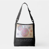 黒地も白地もある「縁結曼荼羅」のある クロスボディバッグ CROSSBODY TAS (Voorkant)