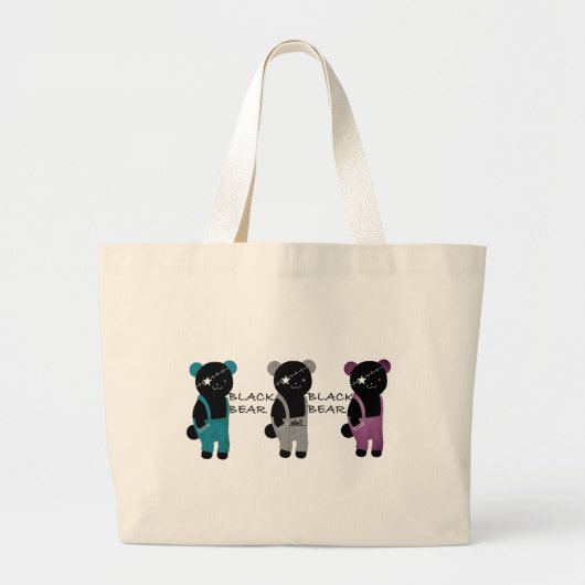 黒 マ 君 GROTE TOTE BAG (Voorkant)