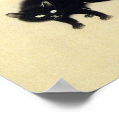黒 猫, 春 Black Cat (detail), Shunsō, Japanse kunst Poster (Hoek)