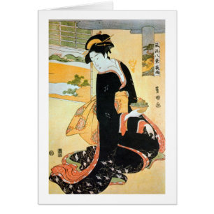 黒 着 の 女, 豊 Woman of Black Kimono, Toyokuni