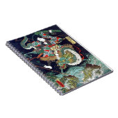 龍 虎, 豊 Dragon & Tiger, Toyokuni, Ukiyo-e Notitieboek (Rechterzijde)
