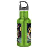 龍 虎, 豊 Dragon & Tiger, Toyokuni, Ukiyo-e Waterfles (Achterkant)