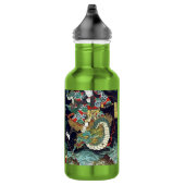 龍 虎, 豊 Dragon & Tiger, Toyokuni, Ukiyo-e Waterfles (Rechts)