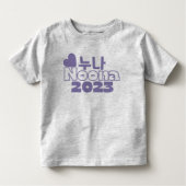 누 나 NOONA 2023 /Korean Big Sister Baby Announcemen Kinder Shirts (Voorkant)