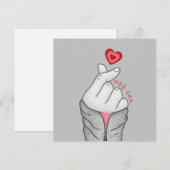 마 음 드 요 "Ik geef je mijn hart" Feestdagenkaart (Voorkant / Achterkant)
