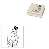 마 음 드 요 "Ik geef je mijn hart" Rubberstempel (Gestempeld)