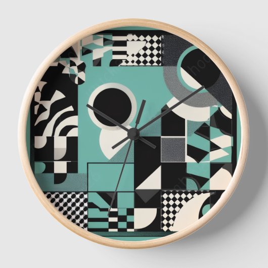 민트패턴시계 (Voorkant)