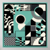 민트패턴 액자 POSTER (Voorkant)