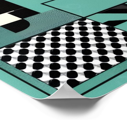 민트패턴 액자 POSTER (Hoek)