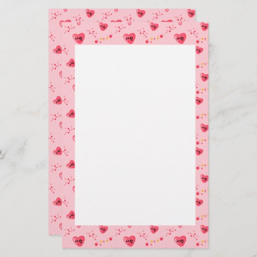 사 랑 - HOUD op Koreaanse banketbakkerswerk Briefpapier (Voorkant / Achterkant)