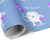 생 일 하 해 요! Happy Birthday Cat in Koreaans Cadeaupapier (Rol Hoek)