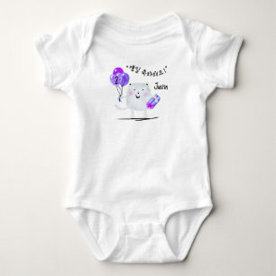생 일 하 해 요! Happy Birthday Korean Personalized Baby Romper