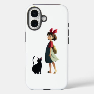 소녀와 고양이 핸드폰  iPhone 16 HOESJE