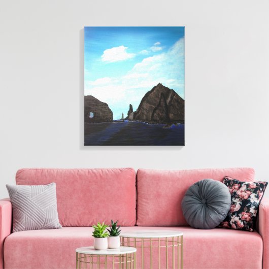 아 다 독 도 Dokdo Main Canvas Afdruk (Insitu (Woonkamer))
