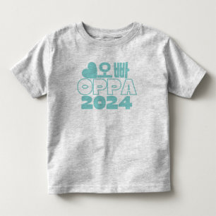 오빠 OPPA 2024 Koreaanse Big Brother Baby Aankondigi Kinder Shirts