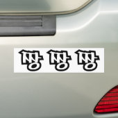 짱 JANG - De BEST ~ Korean Slang Hangul Language Bumpersticker (Op auto)