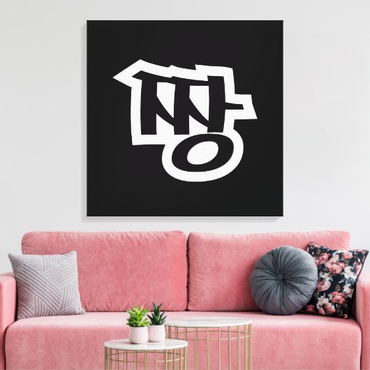 짱 JANG - De BEST ~ Korean Slang Hangul Language Canvas Afdruk (Insitu (Woonkamer))