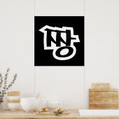 짱 JANG - De BEST ~ Korean Slang Hangul Language Poster (Keuken)