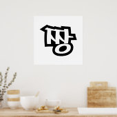 짱 JANG - De BEST ~ Korean Slang Hangul Language Poster (Keuken)