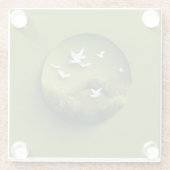 초록액자 GLAZEN ONDERZETTER (Achterkant)