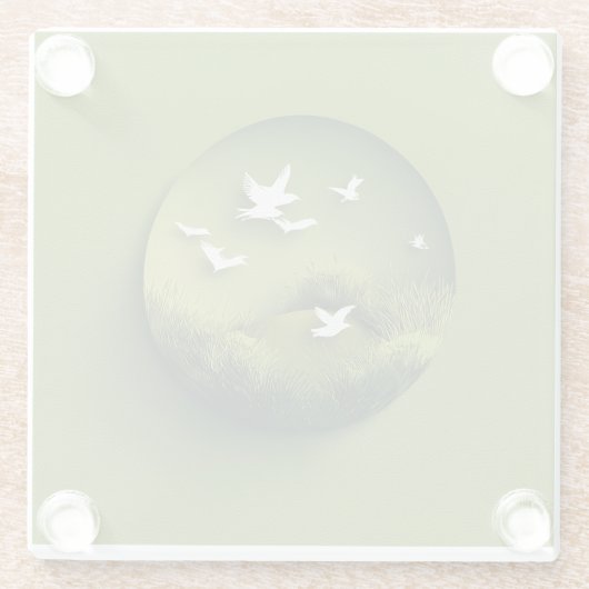 초록액자 GLAZEN ONDERZETTER (Achterkant)