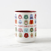크 스 스 CHRISTMAS SWEATERS in het Koreaans Tweekleurige Koffiemok (Center)