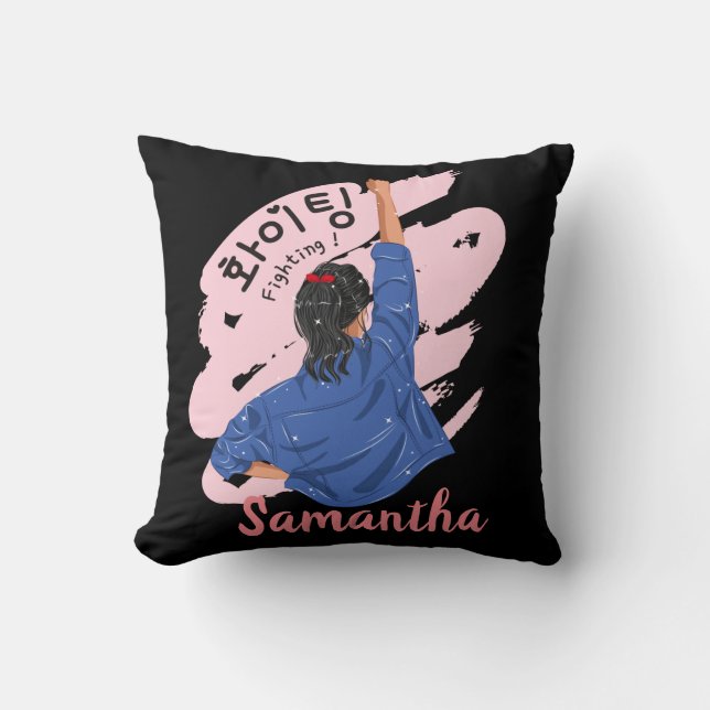 화 팅 - Good Luck Korean Hangul Kussen (Voorkant)