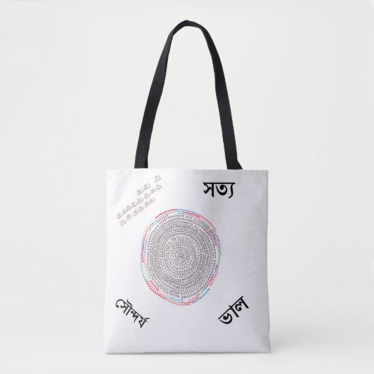 ３つの大切な要素と「縁結曼荼羅」 TOTE BAG (Voorkant)