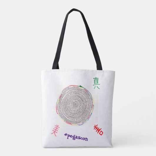３つの大切な要素と「縁結曼荼羅」 TOTE BAG (Achterkant)