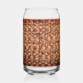 "𝐅𝐚𝐛𝐫𝐢𝐜" drink bril blikvorm glas (Achterkant)