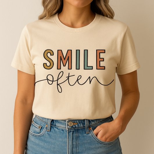 𝚂𝚖𝚒𝚕𝚎 𝙾𝚏𝚝𝚎𝚗 t shirt design