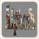 Zoek naar alpaca onderzetters Alfabet