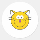 Zoek naar katten humor stickers Geel