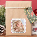 Zoek naar baby foto stickers Baby eerste kerstmis