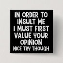 Zoek naar belediging buttons Grappig