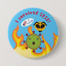 Zoek naar overleefd buttons Ik overleefde